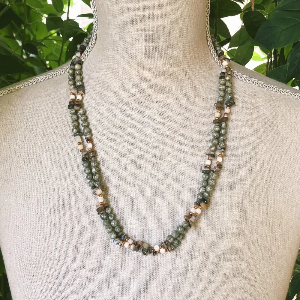 VTG Gemstone Necklace 23.5